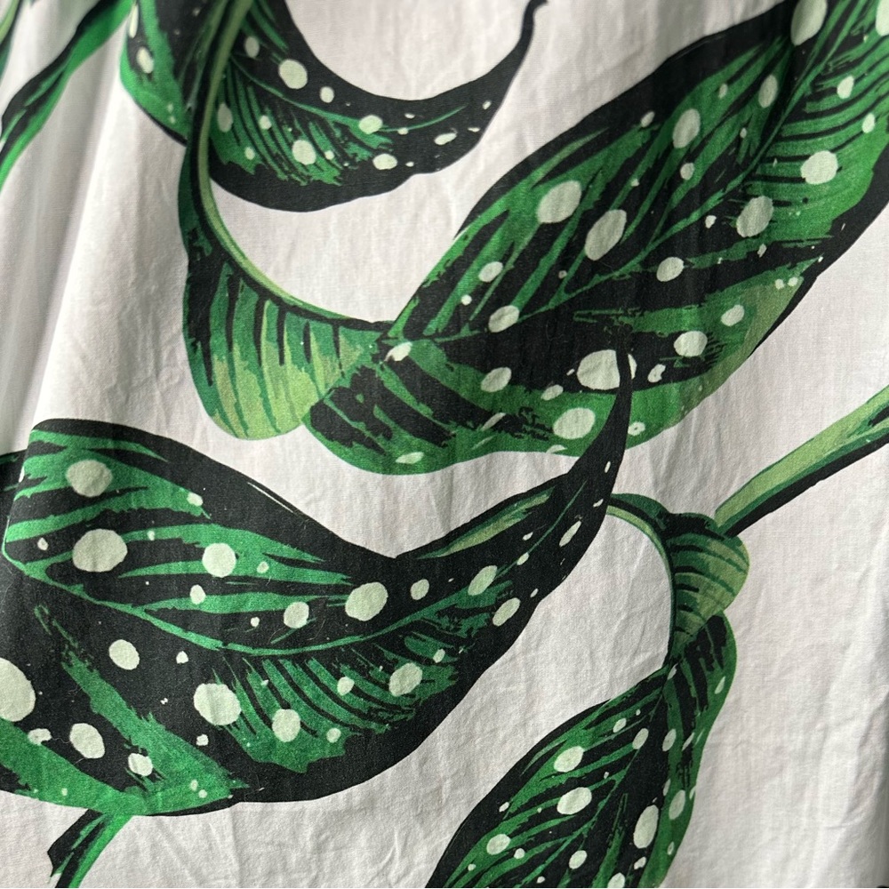 Borgo De Nor Liya Leaf Print Flared Dress Size 8 US (12 UK) - Picture 10 of 12